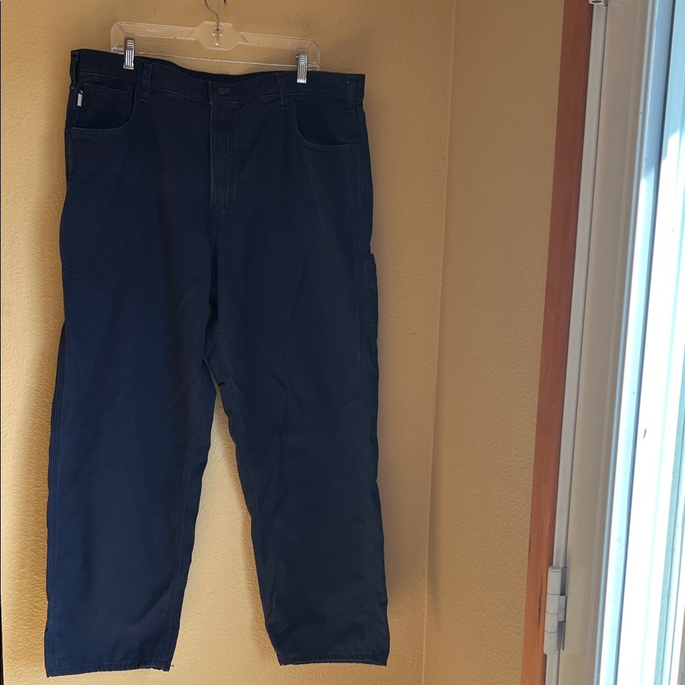 Carhartt FR Pants Navy Blue 42 x 32 Original Fit